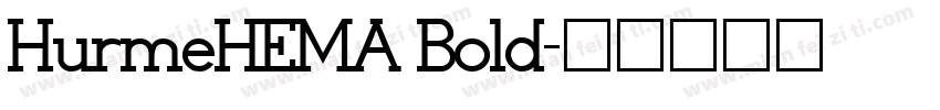HurmeHEMA Bold字体转换